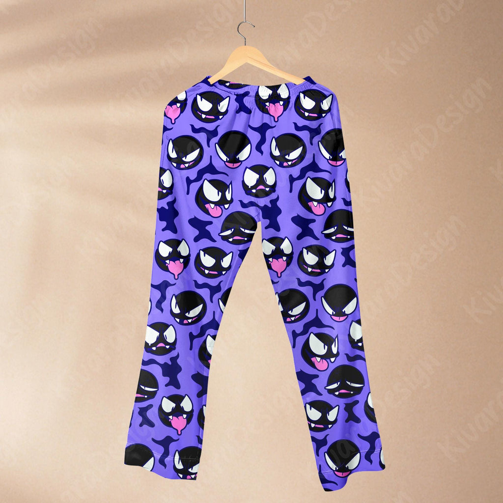 Gastly Ghost Funny Pajamas Set Shadow Type Pajamas Comfort for Adult Fans