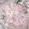Sleeping Beauty Coquette Pajamas Short Set, Disney Aurora Princess Bow Pajamas, Disney Princess Short Sleeve Pjs, Magic Kingdom Outfit