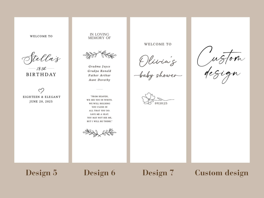 Personalized Linen Wedding Welcome Sign – Custom Fabric Banner for Weddings, Bridal Showers, Baby Showers, Birthdays & Anniversary Party