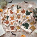 Disney Halloween Mickey Pumpkin Pajamas Set, Fall Disney Mickey Mouse Pajamas, Spooky Season