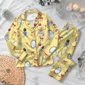 Coquette Bow Snow White Princess Satin Pajamas Set, Disney Snow White Pjs, Cute fairy tale pajamas, Disney Princess Pajamas