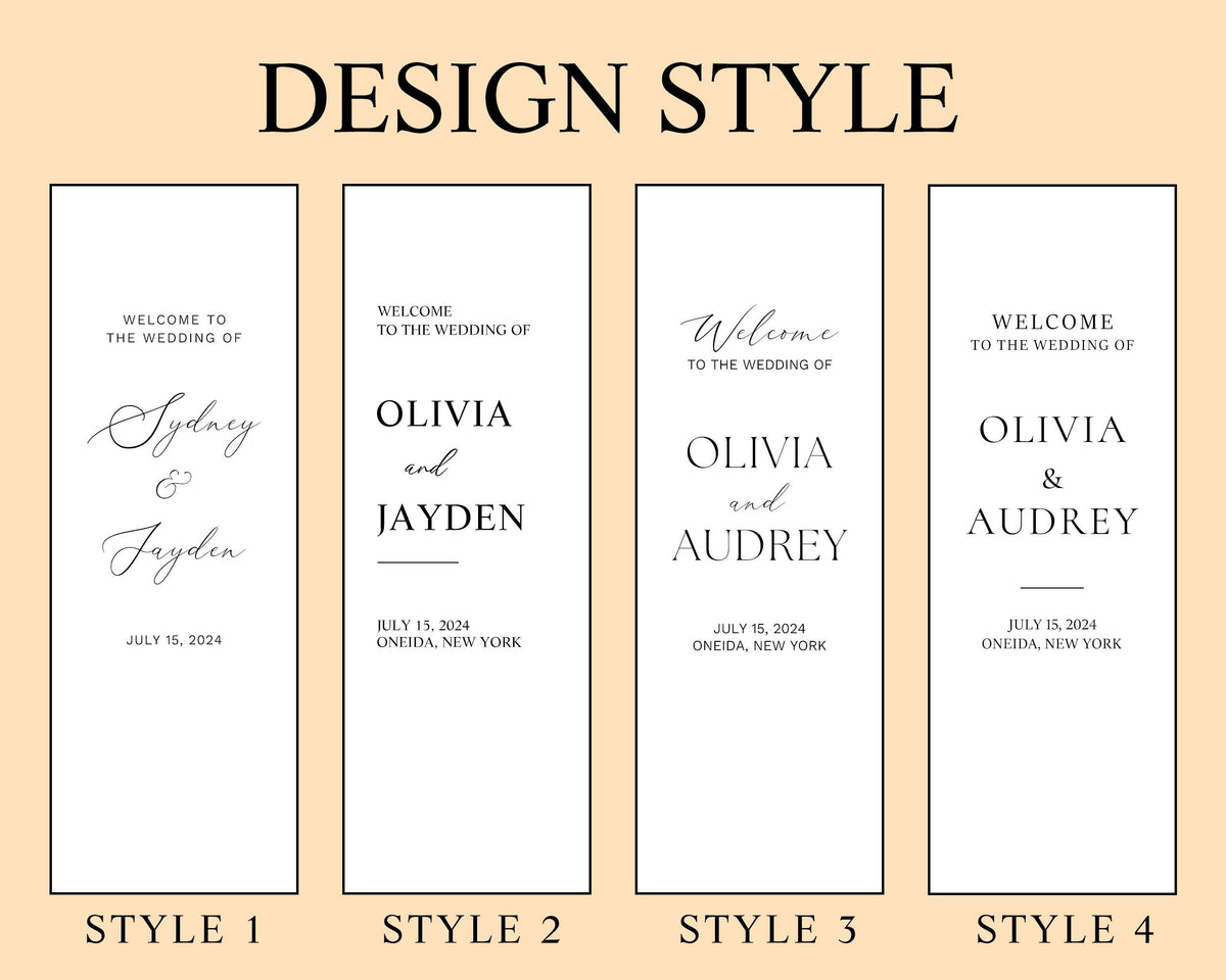 Custom Wedding Fabric Sign, Fabric Wedding Welcome Sign, Modern Outdoor Wedding Banner, Personalized Wedding Decoration, Engagement Sign