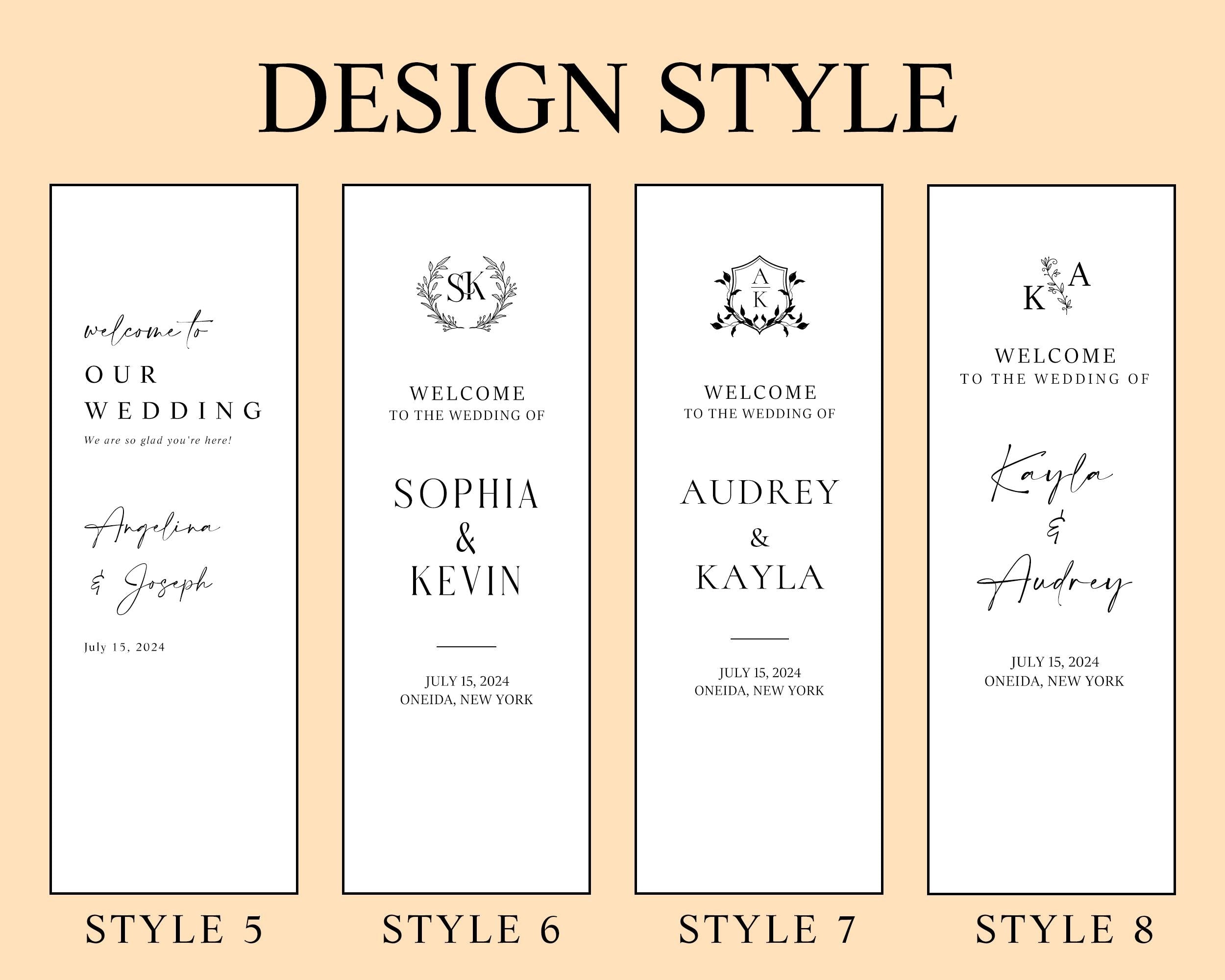 Custom Wedding Fabric Sign, Fabric Wedding Welcome Sign, Modern Outdoor Wedding Banner, Personalized Wedding Decoration, Engagement Sign
