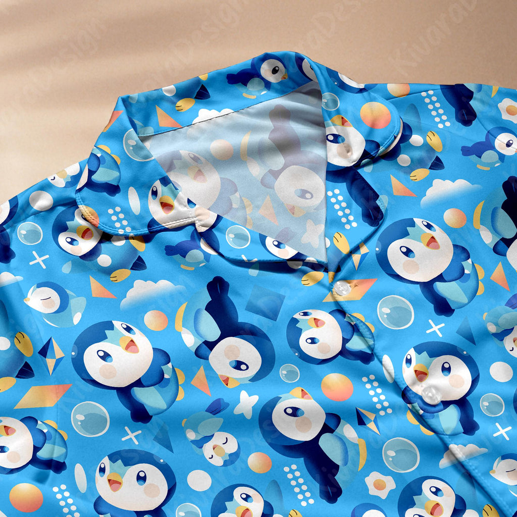 Piplup Pajama Set Anime Kawaii Loungewear - Starter Sleepwear for Fans Comfortable