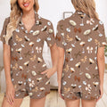 Espresso Martini Cocktail Club Short Pajama Set, Coquette Espresso Martini Short Pajama, Cocktail Lover Gift, Espresso Martini Short Pjs