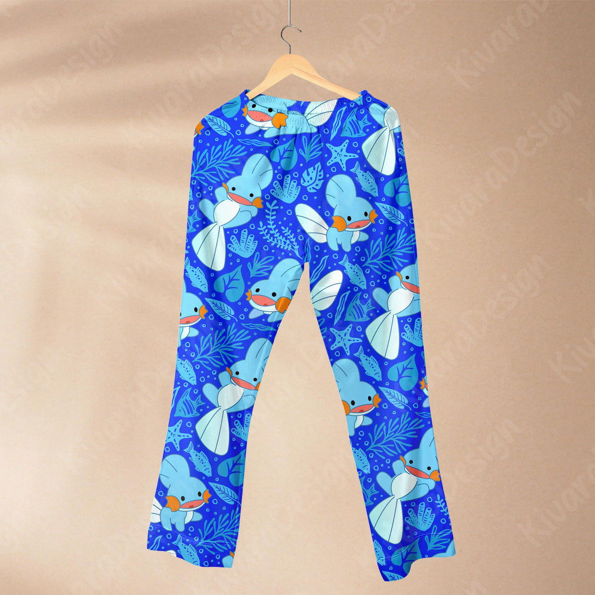 Mudkip Pajama Set Anime Inspired Sleepwear Cosplay Kawaii Loungewear Gift for Anime Fans