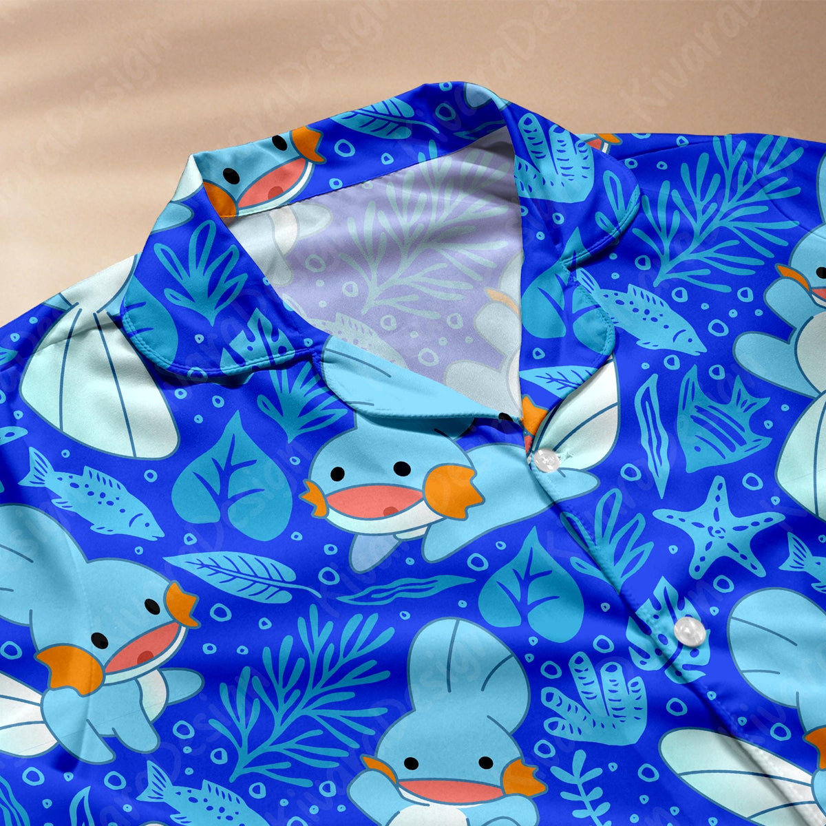 Mudkip Pajama Set Anime Inspired Sleepwear Cosplay Kawaii Loungewear Gift for Anime Fans