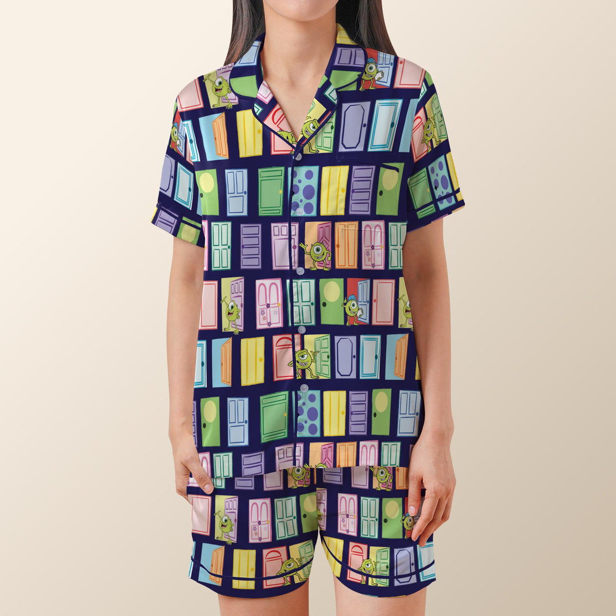 Mike Wazowski Monsters Inc Pajamas Set, Disney Pixar Monsters Inc Sleepwear, Mike Inc. Shirt, Monsters Inc, Disney Family Matching Outfit