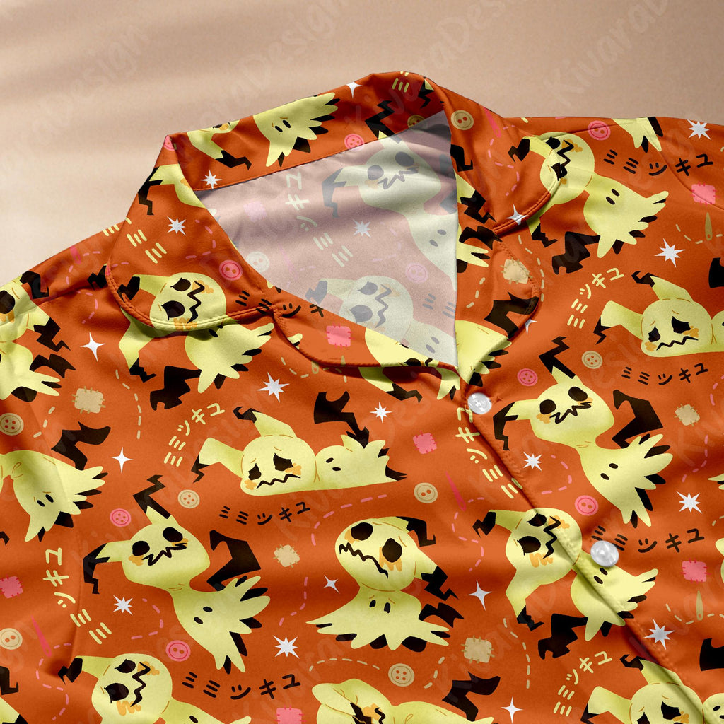 Mimikyu Pajamas Set Kawaii Celestial Loungewear, Soft Pastel Adult Pajamas Gift for Fans