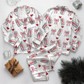 Diet Coke Pajamas Set, Matching Holiday Sleepwear for Women, Diet Coke Lover Gift, Dr Pepper Satin Pajamas, Coquette Diet Pepper Sleepwear
