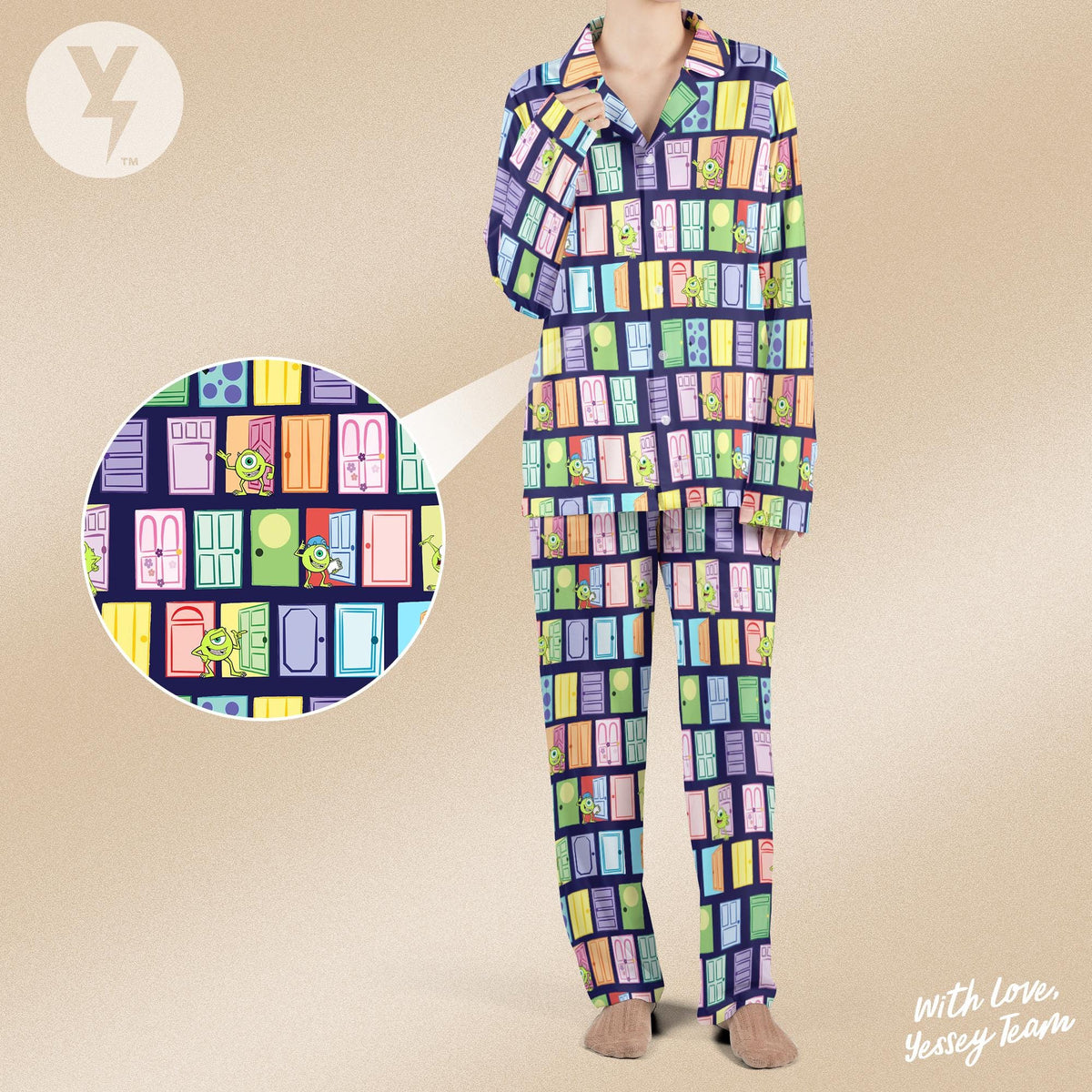 Mike Wazowski Monsters Inc Pajamas Set, Disney Pixar Monsters Inc Sleepwear, Mike Inc. Shirt, Monsters Inc, Disney Family Matching Outfit