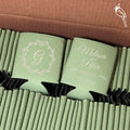 Custom Wedding Neoprene Can Cooler | Personalized Names, Last Name & Date