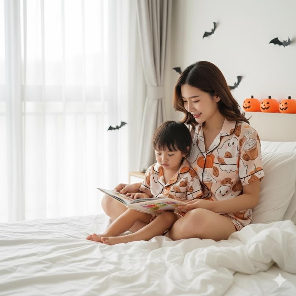 Cute Ghost Pumpkin Satin Pajamas Set, Ghost Pajamas, Coffee Cozy Fall Aesthetic Pajamas, Autumn Pajamas, Halloween Pajamas, Spooky Season
