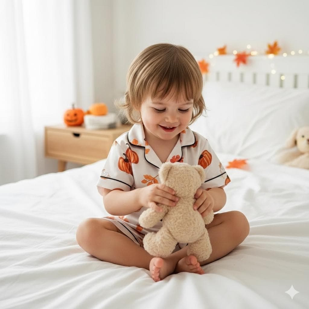 Cozy Fall Aesthetic Satin Pajamas Set, Autumn Pajamas, Fall Pajamas, Pumpkin Pajamas, Pumpkin Latte Pajamas, Halloween Pjs, Cozy Season Pjs