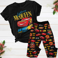 Lightning Mcqueen Pajamas Set, Rusteze cars T-Shirt Pants Set, Disney Pixar Cars Holiday Pajamas, Disneyland Family Vacation Pajamas Se