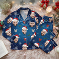 Custom Photo Face Christmas Pajamas Set, Personalized Xmas Pajama Set, Matching Family Christmas PJs, Custom Photo Sleepwear, Christmas Gift