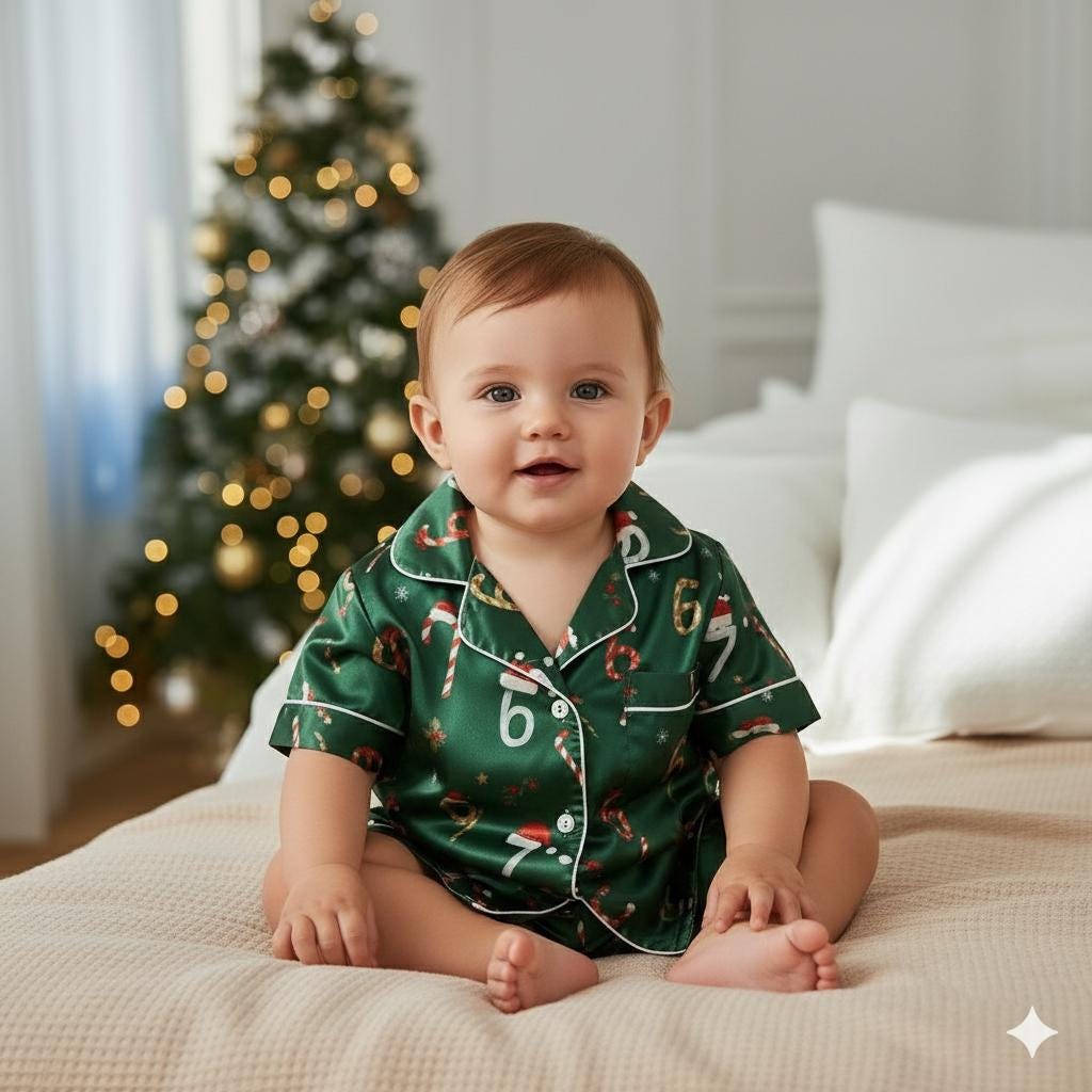 67 Candy Canes Christmas Satin Pajamas Set, Funny Six Seven Pajama, Trendy Christmas Sleepwear, 6 7 Meme Holiday Pajama, Family Xmas Pajamas
