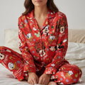 Disney Mickey and Friends Christmas Satin Pajama Set, Mickey Mouse And Friends Signature Christmas Pjs, Mickey's Very Merry Christmas Party