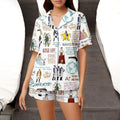 Hamilton Musical Women Pajama Set, Broadway Fan Gift, Historical Rap Style Soft Sleepwear Loungewear PJs