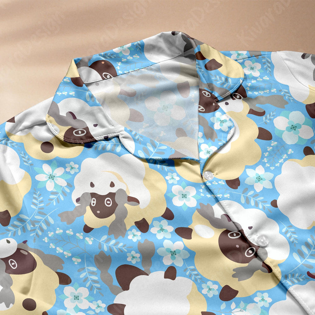 Wooloo Pajamas Set Fluffy Sheep Anime Loungewear Polyester Blend Couples Manga Cozy Nights Gifts