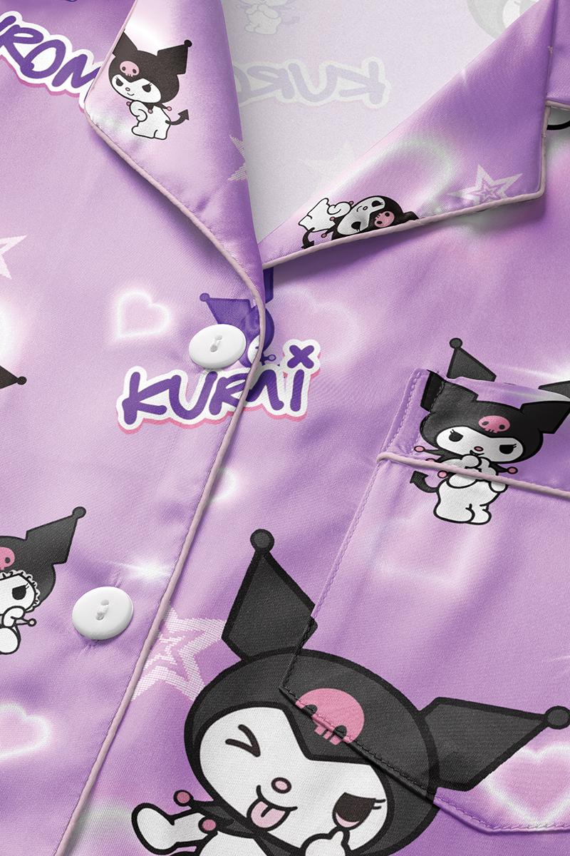 White Little Bunny Satin Pajamas Set, Black Hooded Bunny Sleepwear, Cute Birthday Gift, Halloween Christmas Gift Shirt