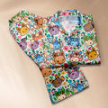 Eeveelutions Pajamas Set Playfully Legendary Evolution Anime Loungewear Polyester Blend Couples Manga Gifts