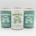 Margarita Veil Bachelorette Can Cooler | Final Fiesta Party Favor | Personalized Can Sleeve | Custom Bridal Weekend Gift
