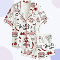 Italian Food Print Pajama Set – “That's Amore” Women's Sleepwear