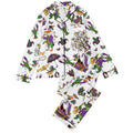 Mardi Gras Pajama Set, Women's Satin Sleepwear