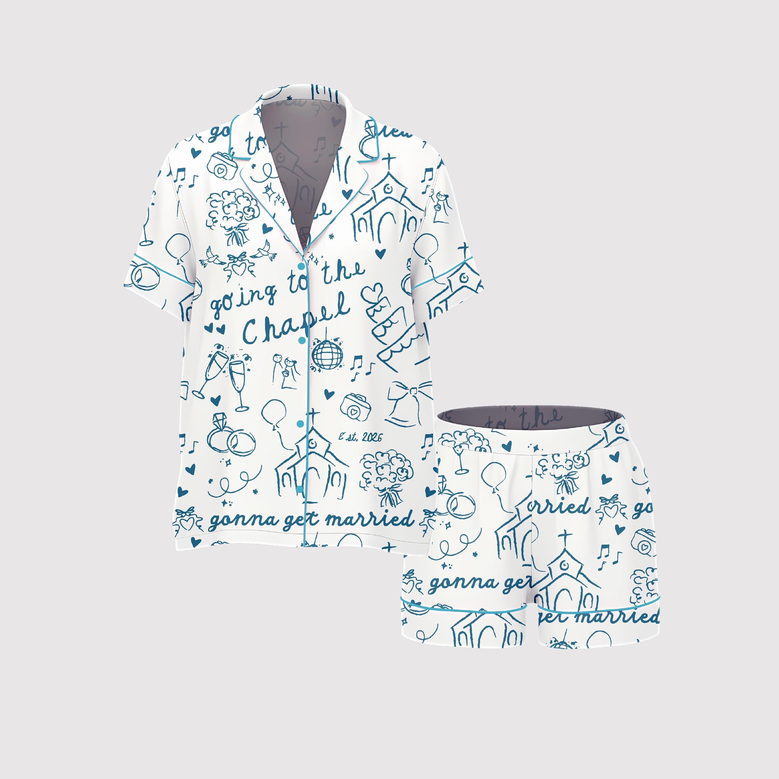 Bride To Be Pajamas Set, Bridal Party Sleepwear