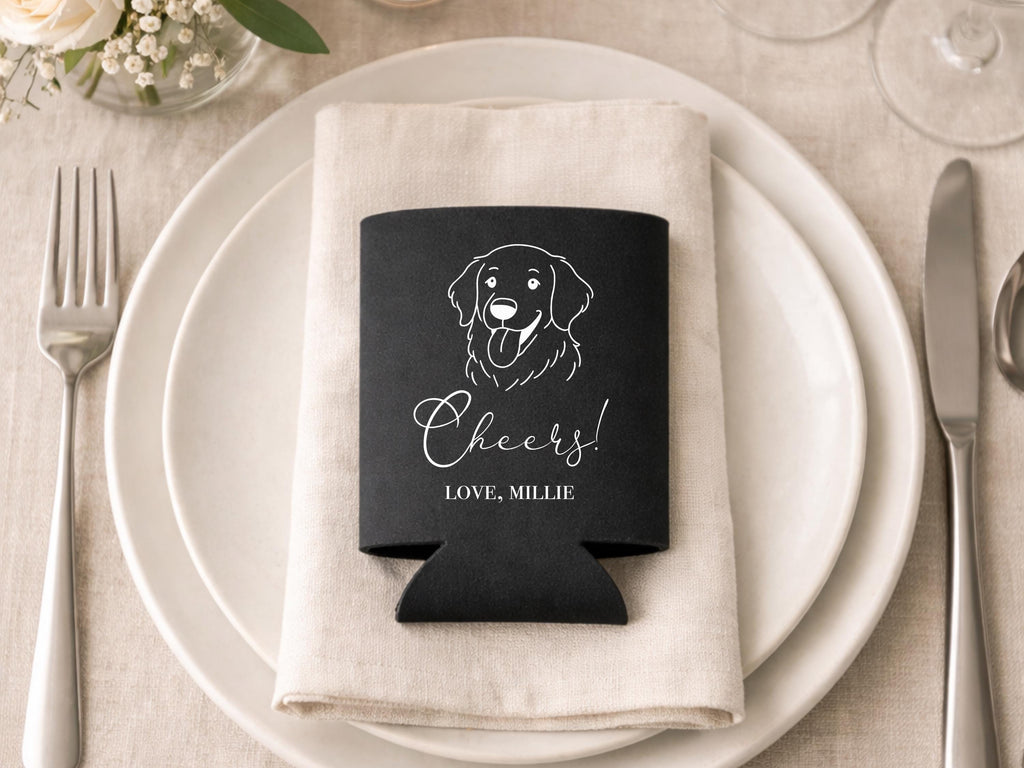 Personalized Wedding Can Coolers | Custom Can Coolers, Wedding Favors