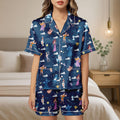 Disney Hercules Satin Pajamas Set, Hercules Short Pajamas, Hercules Movie Women Pajamas, Hercules Summer Pajamas, Movie Lover Gifts