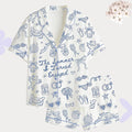 Bridal Toile Pajama Set – Engagement & Bachelorette Party Sleepwear
