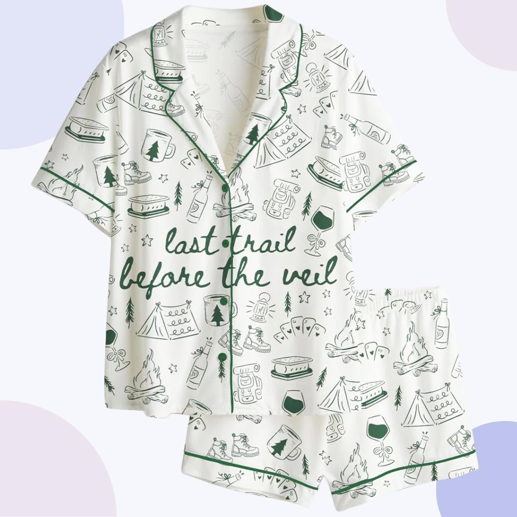 Bridal Party Pajama Set – Nature Lover Wedding Sleepwear for Bride & Bridesmaids