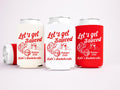 Let's Get Sauced Bachelorette Can Coolers, Personalized Can Sleeves, Custom Bachelorette Party Favors, Pizza Theme Bachelorette