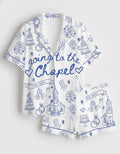 Going To The Chapel Pajama Wedding Set, Gonna Get Married Coquette Wedding Bride Sleepwear Set, Engagement for Bride, Set Gifts For Women