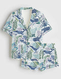 Ocean Animal Pajama Set – Women's Sea Life Print Sleepwear