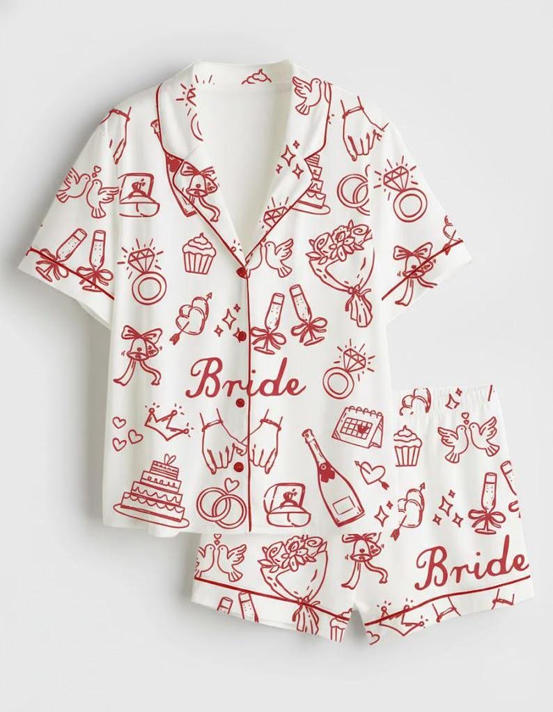 Bride To Be Pajama Set, Bachelorette Party PJs