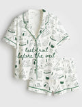 Last Trail Before the Veil Hiking Bridal Party Satin Pajama Set, Camp Bachelorette Mountain Bride Pajamas Martini Gifts For Her Last Trail