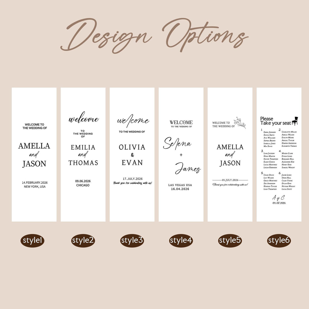 Custom Linen Wedding Sign Fabric Wedding Welcome Sign Boho Wedding Decor