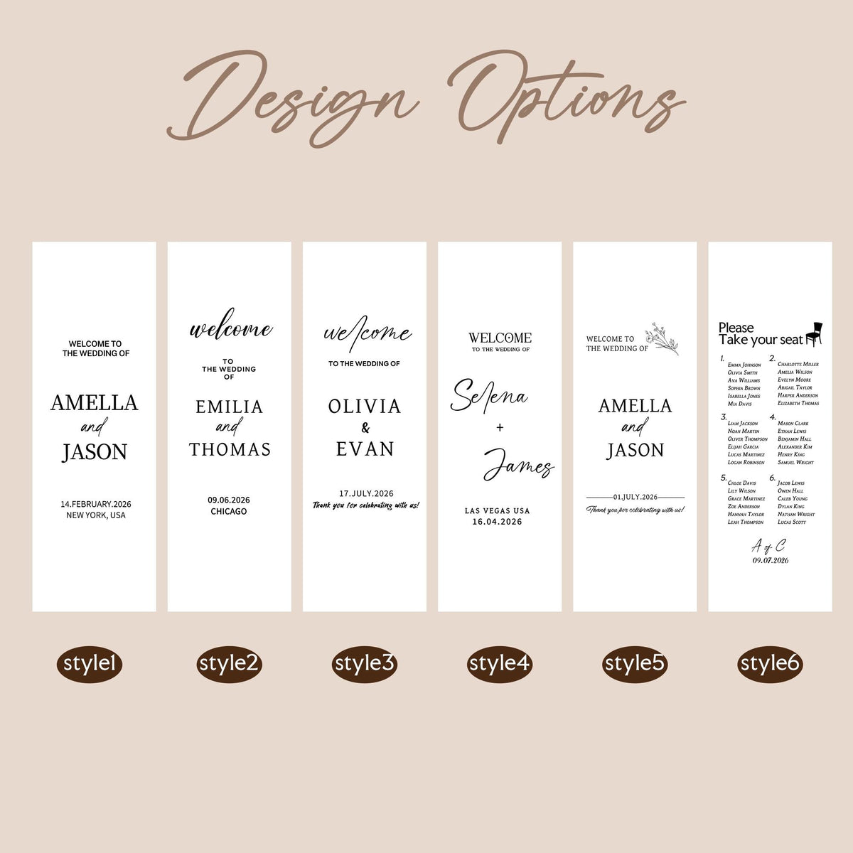 Custom Linen Wedding Sign Fabric Wedding Welcome Sign Boho Wedding Decor