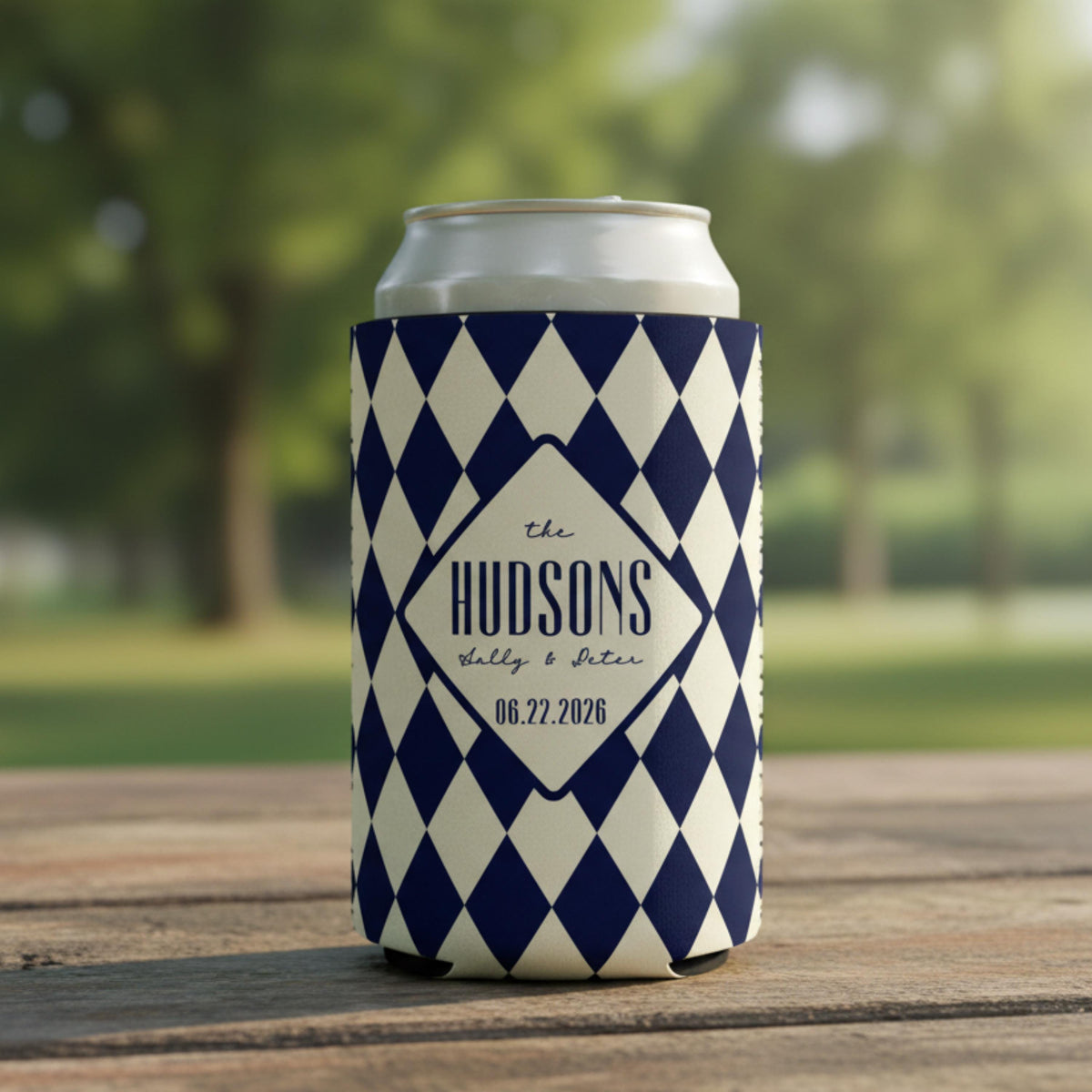 Personalized Wedding Can Coolers, Custom Monogrammed Can Coolers, Custom Can Coolers, Custom Wedding Favors, Party Favors (CZ507)