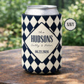 Personalized Wedding Can Coolers, Custom Monogrammed Can Coolers, Custom Can Coolers, Custom Wedding Favors, Party Favors (CZ507)