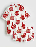Skeleton Hand Pajamas Women, Gothic Halloween Sleepwear, Spooky Lounge PJs