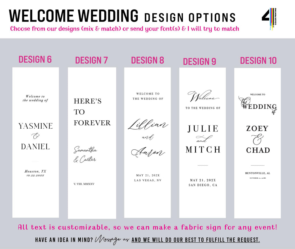Fabric Welcome Sign, Fabric Wedding Sign, Wedding Fabric Welcome Sign, Fabric Sign with Stand Option, Fabric Wedding Welcome Sign