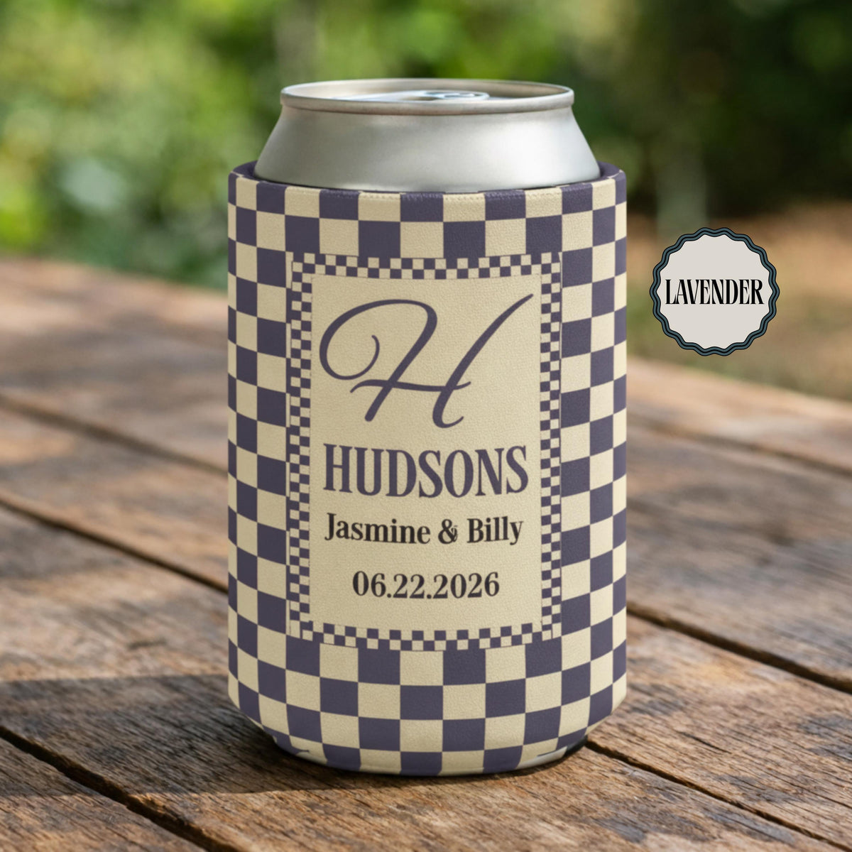 Personalized Wedding Can Coolers, Custom Monogrammed Can Coolers, Custom Can Coolers, Custom Wedding Favors, Party Favors (CZ502)