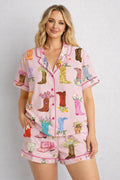 Cowgirl Boots Pajama Set, Western Pajamas, Country Cowgirl Sleepwear
