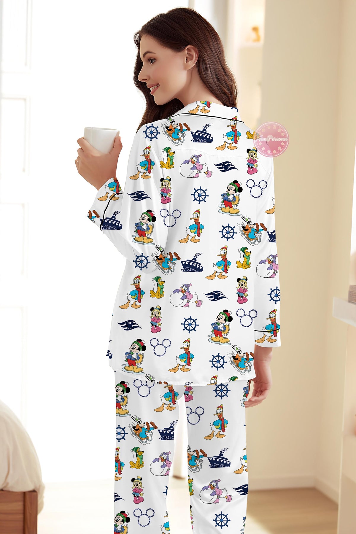 Disney Mickey and Friends Alaska Pajama, Alaska Cruise 2026 Sleepwear Set, Disney Alaska Cruise Pajama Set, Cruise Trip Loungewear