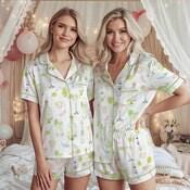 Margarita Pajamas Women, Tequila Party Sleepwear, Girls Night Lounge PJs Gift