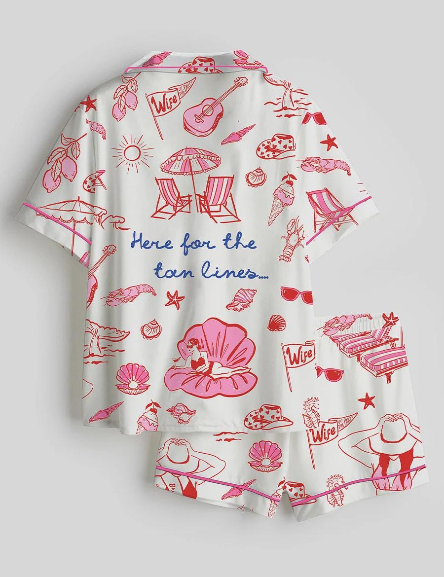 Beach Bride Pajamas – Bachelorette Party Sleepwear – Honeymoon Summer PJ Set